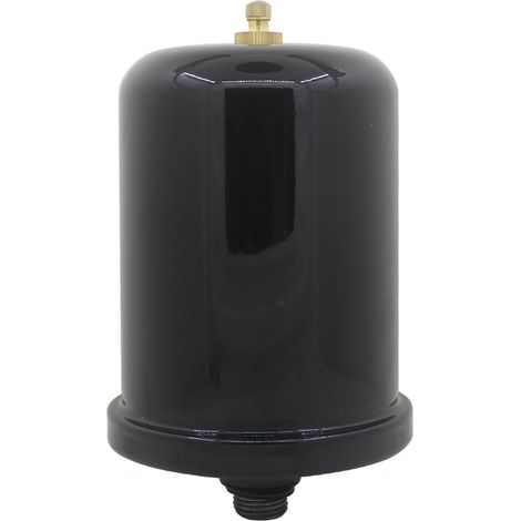 Vase expansion pompe a eau Réservoir à pression à vessie pour pompe auto amorçante domestique à vitesse variable ballon tampon cuve de pression d'eau a membrane (noir 1.5L 157x15mm acier au carbone) (1/5)