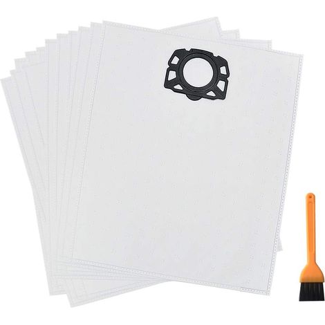 Kompatibel mit Kärcher Staubsaugerzubehör, WD4 Staubbeuteln, Staubbeutelfiltern (12er-Packung)