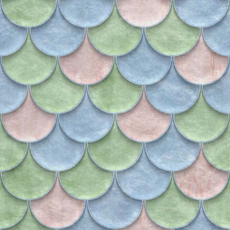 Outdoor-Dekostoffe Oxford – Motiv Schuppen in Pastell (1/5)