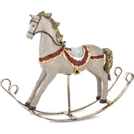 Cheval à bascule Casa Roma en plastique multicolore, 19 x 22,5 x 5 cm (1/5)