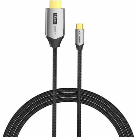 Cable hdmi 2.0 4k converter vention crbbh/ usb type-c male - hdmi male/ 2m/ nero (1/5)