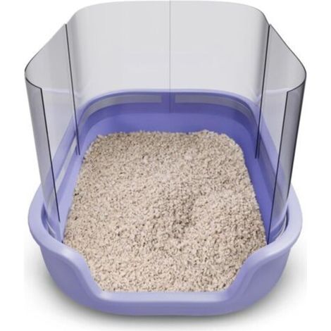 Protections anti-pipi pour bac à litière pour chat (4 pièces) Couvercle de bac à litière 15 x 11,5 pouces Protections anti-pipi et écran de confidentialité pour bac à litière ouvert - Bac non inclus (1/4)