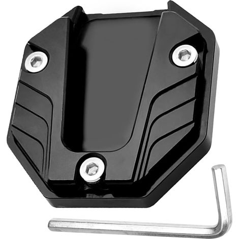 Caballete lateral para motocicleta, placa de extensión de caballete lateral, almohadilla de extensión de caballete lateral, accesorios para scooter, caballete lateral para motocicletas y bicicletas