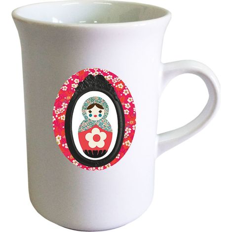 Tasse haute en céramique Matriochka