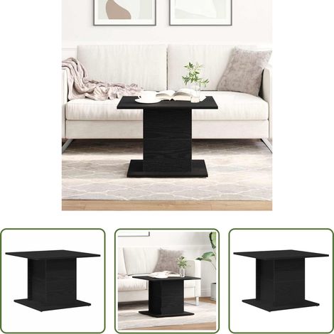 Holz -  Couchtisch Schwarz Eichen-Optik 55,5 x 55,5 x 40 cm (1/5)