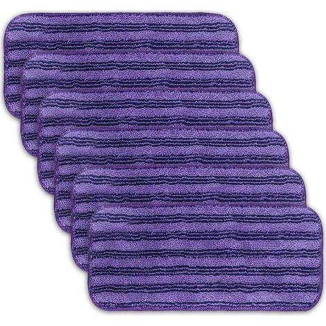 6 Packs Lingettes Reutilisable pour ,Mop Pads Microfibres,Chiffon Rechange pour Swiffer Wet Jet Balai Spray (1/5)