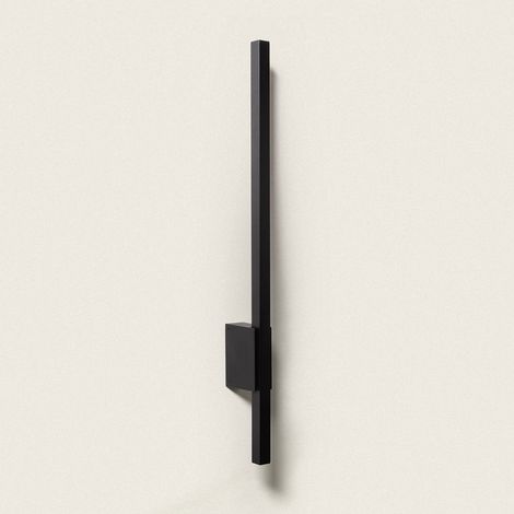 Aplique de Pared Exterior Lineal LED 12W 80cm Aluminio Milen Negro