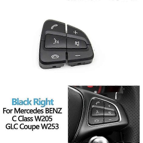 Compatible avec les Mercedes Classe C et GLC W205 W253 (conduite à gauche/à droite) - cache-boutons de commande multifonctions (1/5)