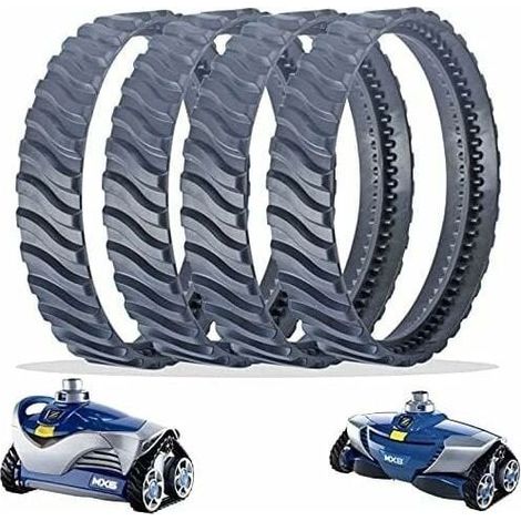 4 Chenilles de Remplacement Noir Nettoyeur Piscine Pneu Piste Roue R0526100 Compatible avec Baracuda MX6/MX8 Nettoyage de Piscine Creusée (1/5)
