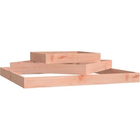 Dimensions du pot de fleurs : 112 x 112 x 27 cm, en sapin de Douglas massif