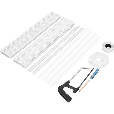 Panneau isolant pour climatiseur de fenêtre 17 x 10 po, double couche, isolation thermique, réduction du bruit, panneau latéral d'étanchéité. (1/5)