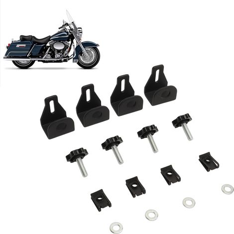 Les vis de fixation du verrou de sacoche conviennent aux modèles Touring Street Glide 1993-2023. (1/5)