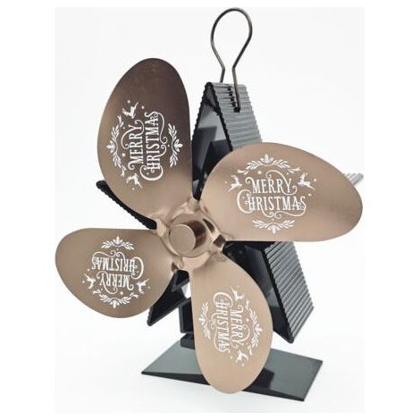 Ventilateur Poele à Bois 4 Pales Avec Thermomètre - Ventilateur Cheminée Alimenté à la Chaleur Ventilateur Silencieux avec Protection Contre le Surchauffe pour Poêle à Bois Cheminée Gaz Bûche Poêle à (1/5)