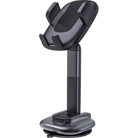 Support universel à ventouse pour téléphone de voiture, compatible avec les smartphones (noir) (1/4)