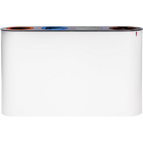 FRANKEL kaiserkraft, Poste de tri des déchets Lune, 4 x 38 l,