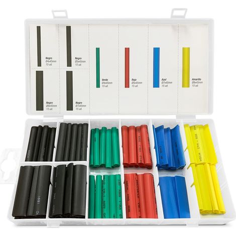Set 120 fundas termorretráctiles onlex colores surtidos (1/2)