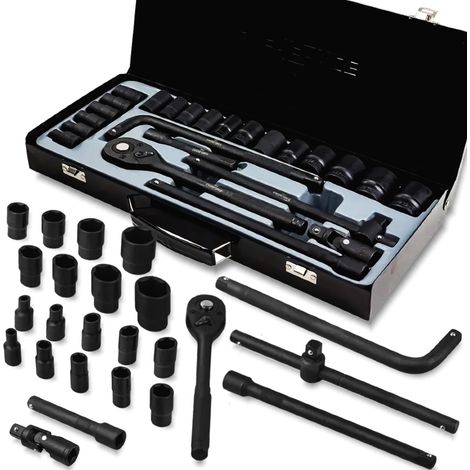 Set di utensili Everforce da 1/2" a 6 punte, 8-32 mm, 24 pezzi + custodia (1/5)