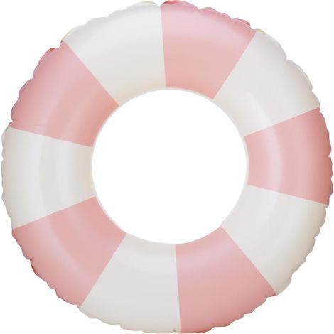 Ce flotteur gonflable bleu est idéal pour les jeux d'eau. Diamètre intérieur : 26 cm (convient aux personnes pesant entre 20 et 35 kg). (1/5)