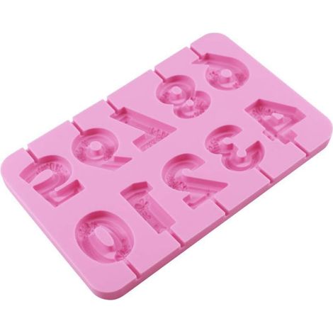 Moldes alfanuméricos de silicona, moldes reutilizables para hornear dulces y herramientas de decoración (Números Senshi) (1/4)