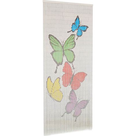 Rideau de porte contre insectes Bambou 90 x 200 cm (1/5)