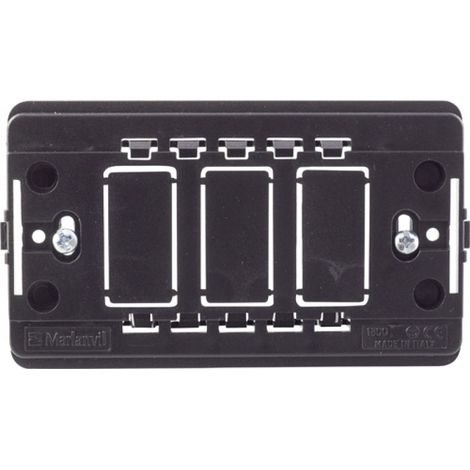 SUPPORTO INTERRUTTORI MAGIC VENUS 3 POSTI 503 MAURER