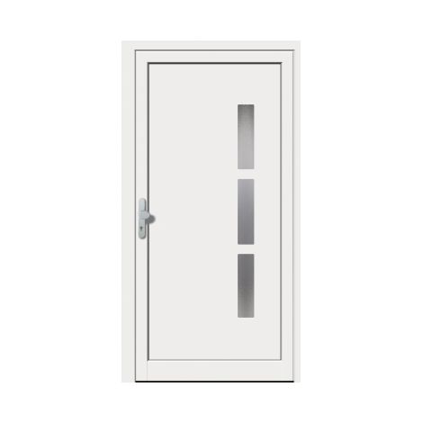 Haustür KS weiss Melle, 60mm B1100 x H2100 mm, links