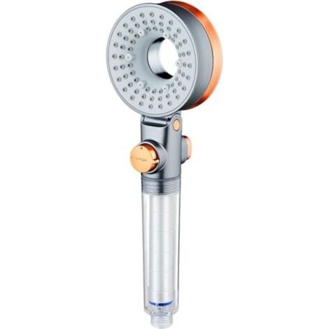 Pommeau de douche filtré avec jet portatif pour le soin de la peau et des cheveux, pommeaux de douche haute pression avec filtres pour eau dure, ensemble de pommeaux de douche Hydro Jet comprenant (1/5)