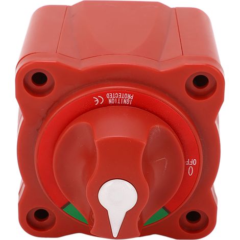 Interrupteur de batterie de bateau avec bouton, ignifuge, marche/arrêt marin, circuit unique, DC48V 300A (1/5)
