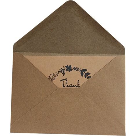 Lot de 100 enveloppes en papier kraft brun, format 162 × 114 mm, style vintage (1/3)