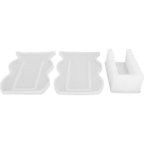 Moule silicone réutilisable en forme de vague pour vase DIY, moule souple et flexible pour résine, création d'aromathérapie, kit de moulage artisanal (1/5)