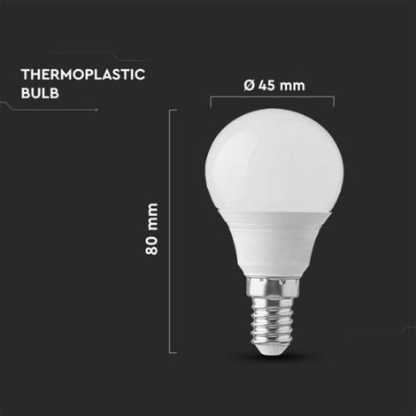 Ampoule LED - - P45 - Culot E14 - 3,7W (25W) - 4000K 320 lm (1/5)