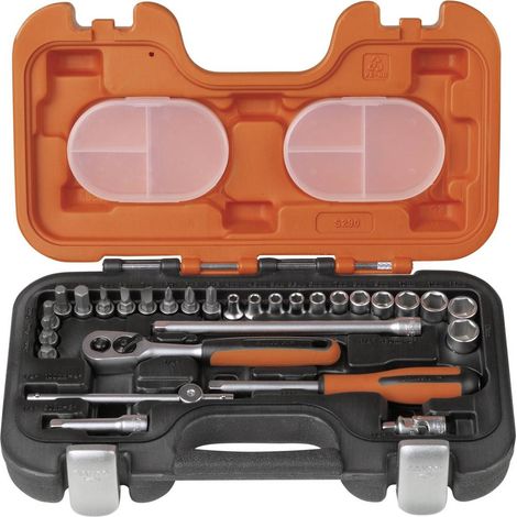 Bahco S290 29-Piece Metric 1/4in Drive Socket Set