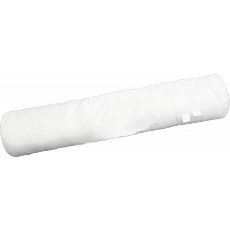 Oreiller Traversin microfibre 90 cm x 21 cm en polyester gonflant et confortable coloris polochon Blanc (1/2)