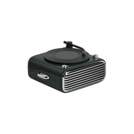 Haut-parleur Bluetooth sans fil en vinyle portable créatif pour l'extérieur (vert)