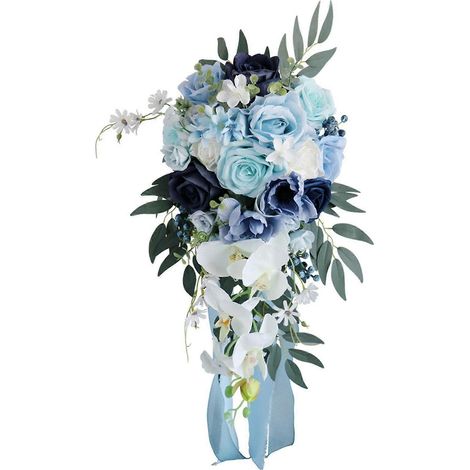 Bouquet de mariée avec des roses artificielles pour la Saint-Valentin (1/4)