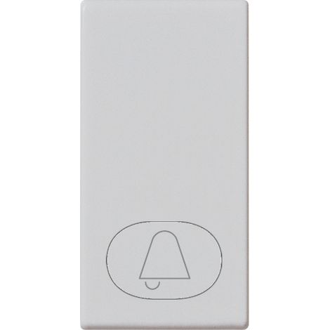 Tasto 1M simbolo Campanello silver vimar plana 14021.C.SL