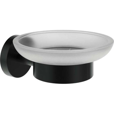 Ravak Kona - Porte-savon avec support, verre/noir mat X07P1308 (1/3)