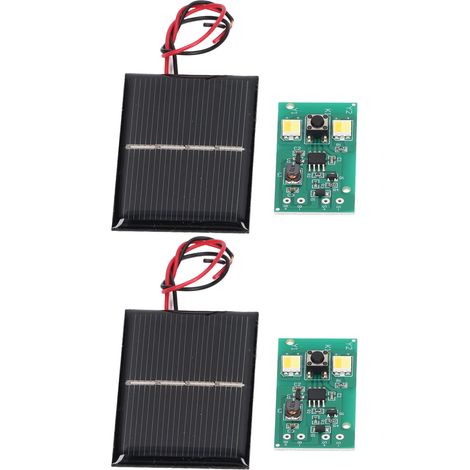Deux jeux de cartes de contrôle pour éclairage solaire, rendement élevé, adaptés aux cartes de contrôle d'éclairage solaire de jardin 1,2 V. (1/5)