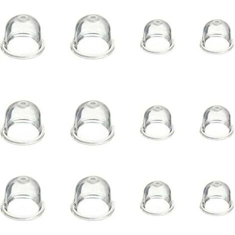 BUNTHAUS PA 12 Stück Vergaser-Ansaugbirne, 19 mm und 22 mm, Ansaugbirne, Vergaserzubehör für Freischneider, Kettensäge, Gebläse, Rasenmäher (1/4)