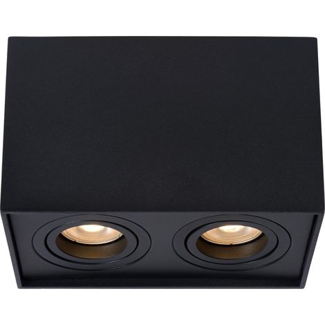 TUBE Spot plafond-Noir-2xGU10 (1/2)