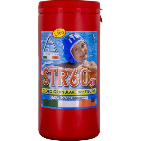 Cloro In Polvere Kg 1,2 A Granuli Granulare Per Piscina Disinfettante (1/6)