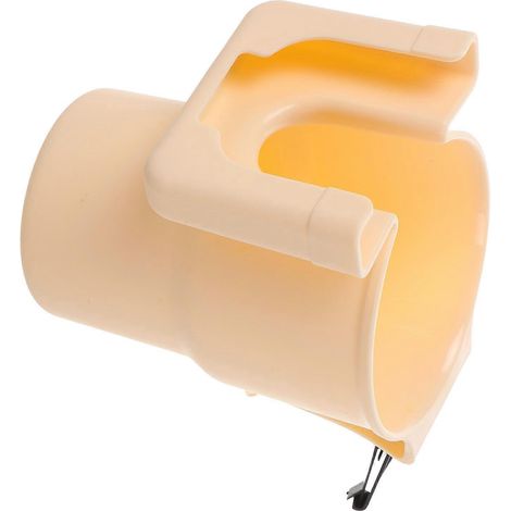 Porte-gobelet de voiture compatible avec les grilles d'aération, en polypropylène beige. (1/5)