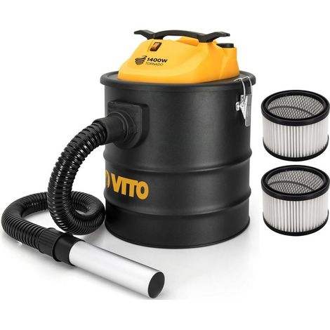 Aspirateur à cendres 1400W 18L – 2 filtres HEPA – Fonction souffleur – Cuve haute résistance jusqu'à 50°C – Vito Pro-Power (1/5)
