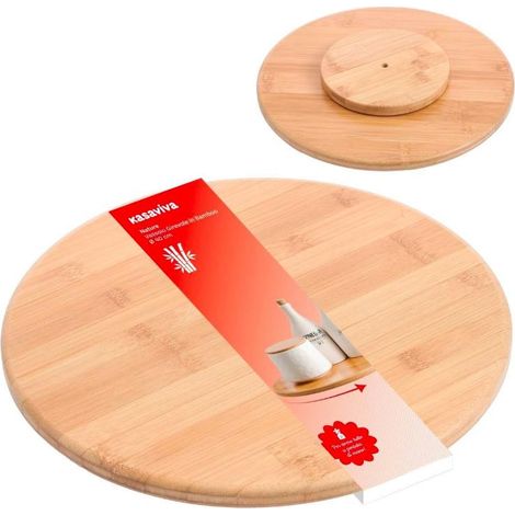 Tagliere Vassoio Antipasti da Tavola Girevole in Bamboo 40 cm (1/2)