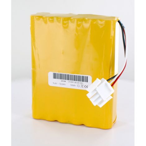 Batterie 9.6V pour Compteur de particules CLIMET CI-150 Series contacts Male (CI154)
