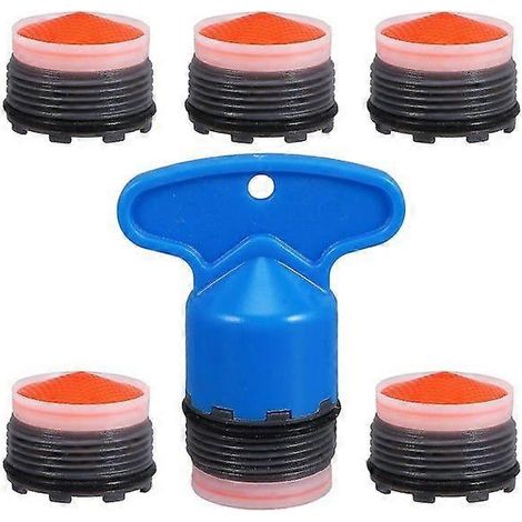 Filtres à robinet économiques - Embouts de robinet à économie d'eau pour robinets de cuisine et de salle de bain, installation facile, plastique durable (1/4)