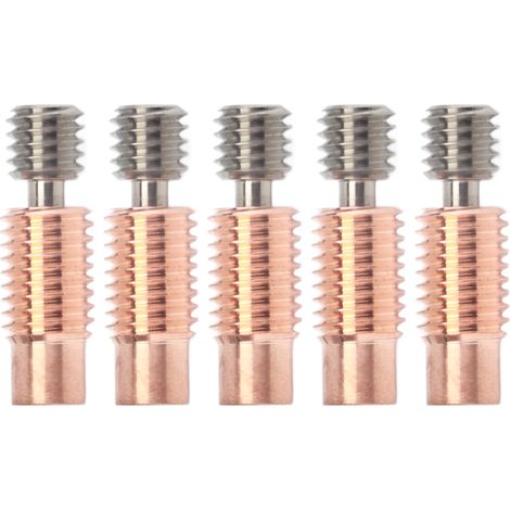 5PCS Bimétal Ti-Alliage Cuivre Heatbreak de Remplacement pour Imprimante 3D Prusa I3 MK3 MK3S (1/5)