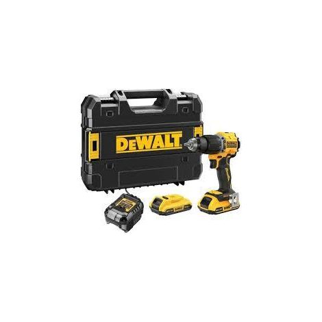 Trapano a percussione a batteria DeWALT DCD799D2T, 18 V, 2x 2 Ah e caricabatterie in TSTAK