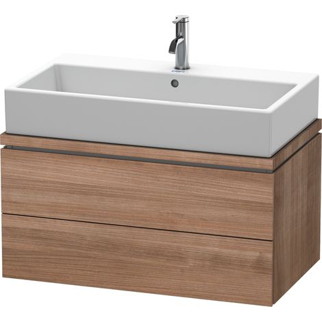 Duravit L-Cube Mueble para consola, ancho 820mm, profundidad 477mm, 2 cajones, color: Cerezo del Tesino - LC580707373 (1/5)