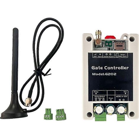 Contrôleur d'accès GSM 4G G202 : commande par SMS et appels gratuits, interrupteur marche/arrêt à distance pour portes, portails, garages, entrepôts, etc. (1/5)
